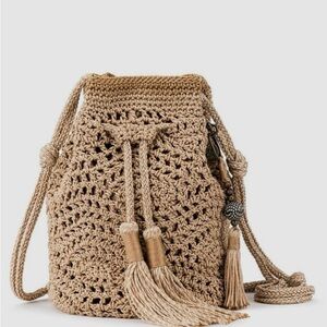 THE SAK Sayulita Purse Crochet Drawstring Bag